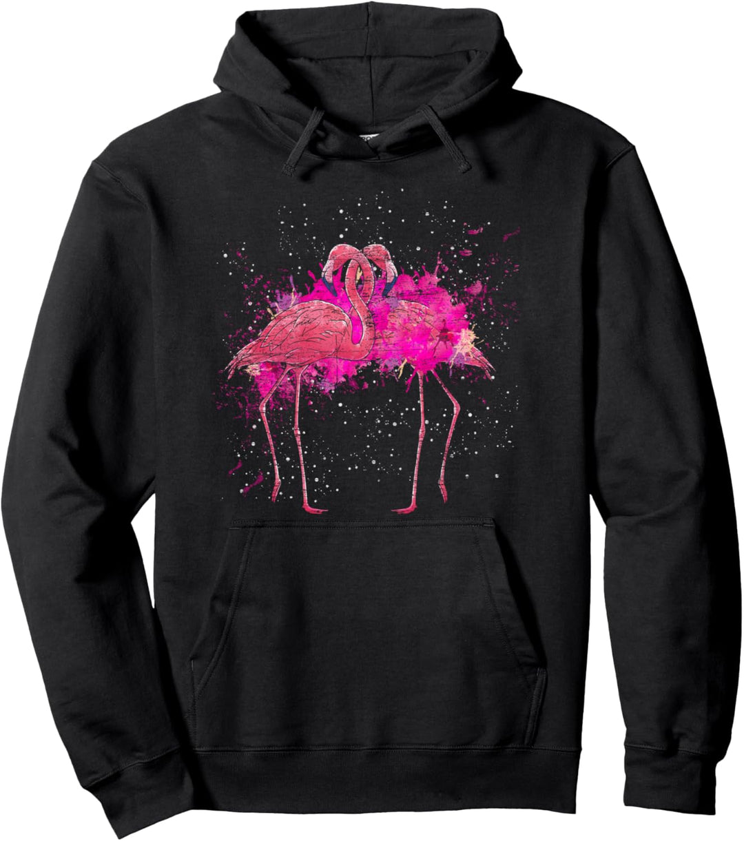 Pinker Flamingo Pullover Hoodie