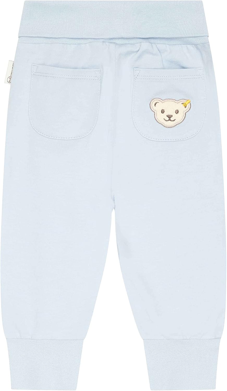 Steiff Unisex Baby Basic Jogginghose mit Beinbündchen Lässige Hose 56 Celestial Blue, 56 Celestial B