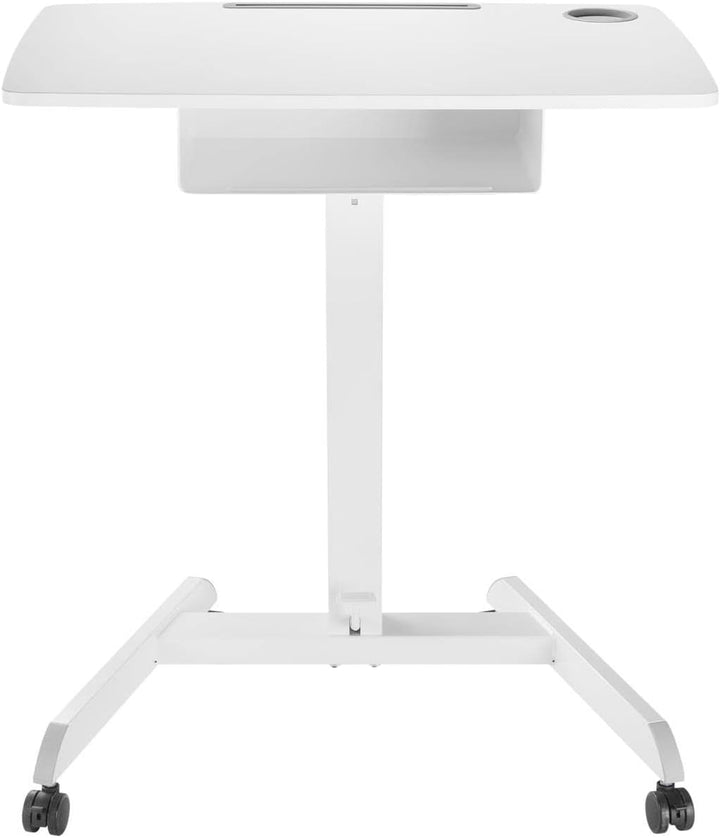 Maclean MC-903 Höhenverstellbarer Laptoptisch mit Rollen und mit Einer Schublade Sitz-steh-Schreibti