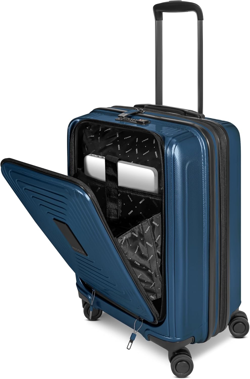REDOLZ Hartschalen Koffer-Set-4-teilig | S 55 cm (ohne Laptopfach) + M 66 cm + L 77 cm + Beauty-Case