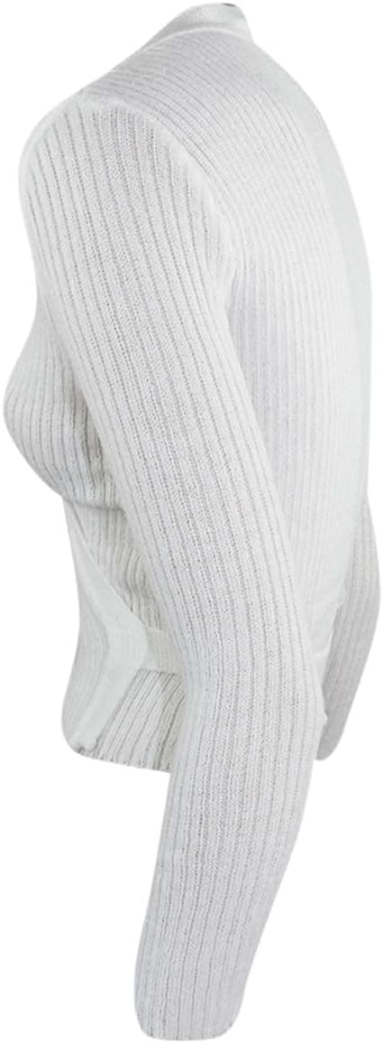 Intermezzo Damen Ballett Wickeljacke/Weste 6811 Jersey Elipor - Made in Spain M Weiss, M Wei&amp;
