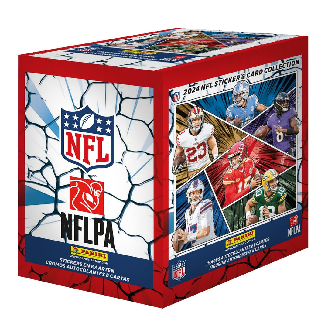 Panini 2024 NFL Sticker &amp; Card Collection Display (50 Tütchen)