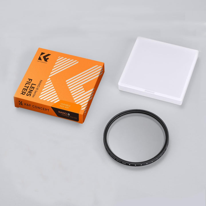K&amp;F Concept ND-Filter, Variabler ND2-400, ND-Graufilter, verstellbar, ND2, ND4, ND8, ND16, ND32 bis