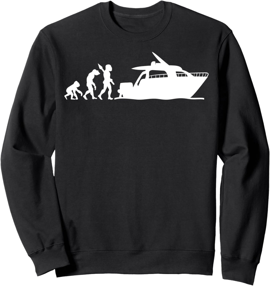 Yacht Boot Schiff Kapitän Motoryacht Evolution Fun Lustig Sweatshirt