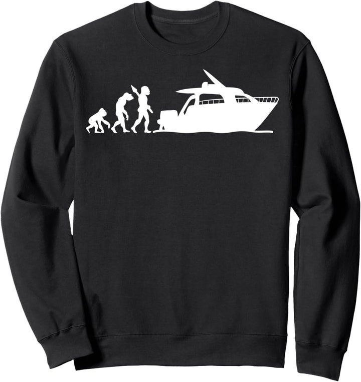 Yacht Boot Schiff Kapitän Motoryacht Evolution Fun Lustig Sweatshirt