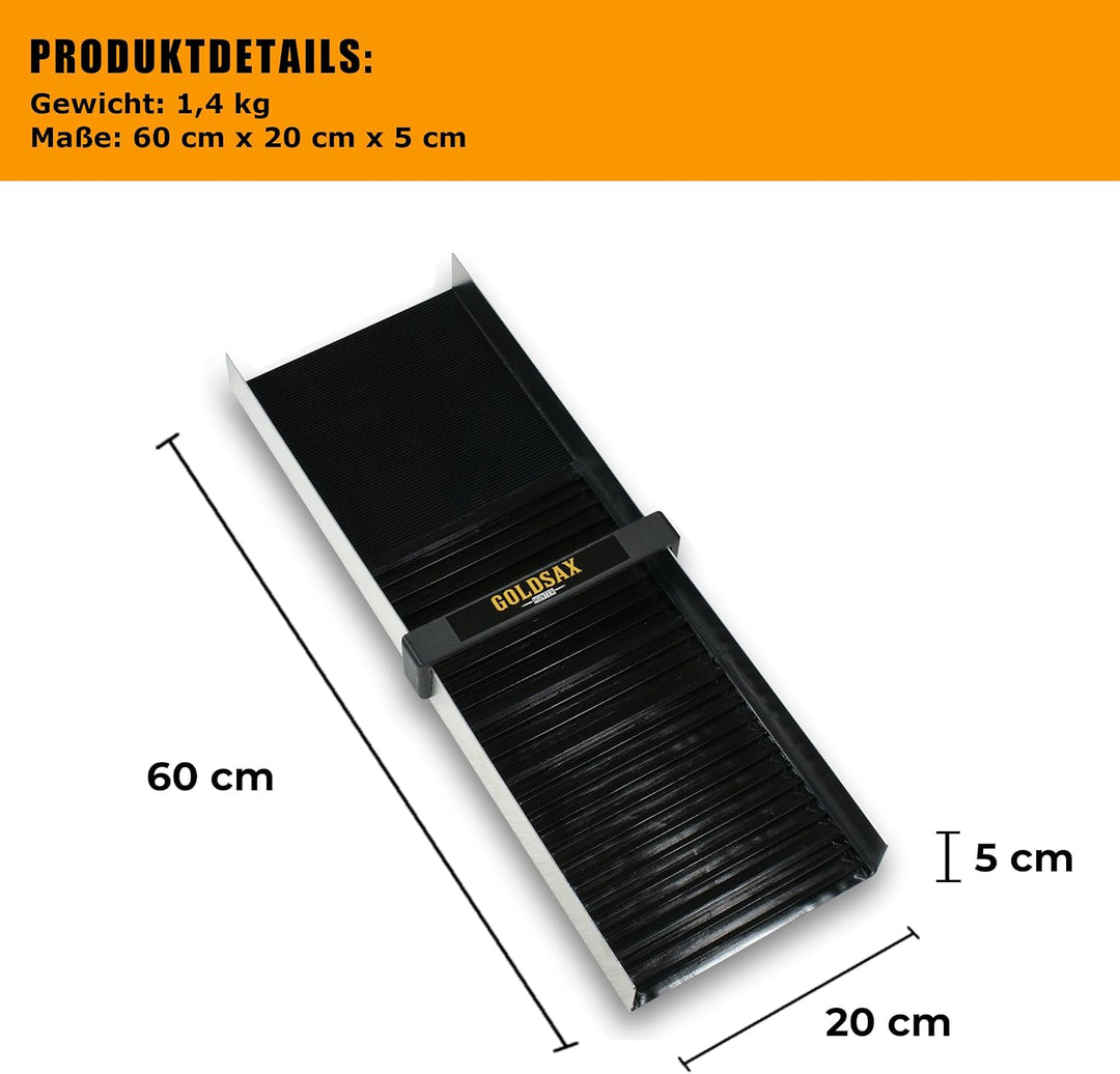 GoldSax Goldwaschen Set, Sluice Box, Goldwaschpfanne, Prospektionsausrüstung, 9-teilig 60 cm lang, 2