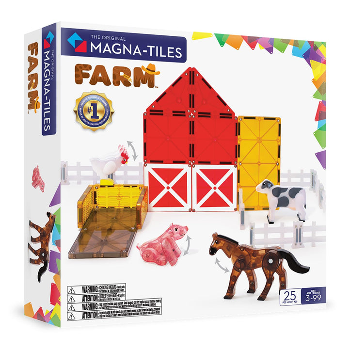 Magna-Tiles - Boerderij Set - Magnetisch Speelgoed 25 stuks