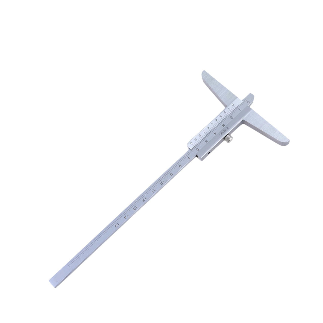 Tiefenmessschieber 0–150mm aus Legierung mit Box, Silber