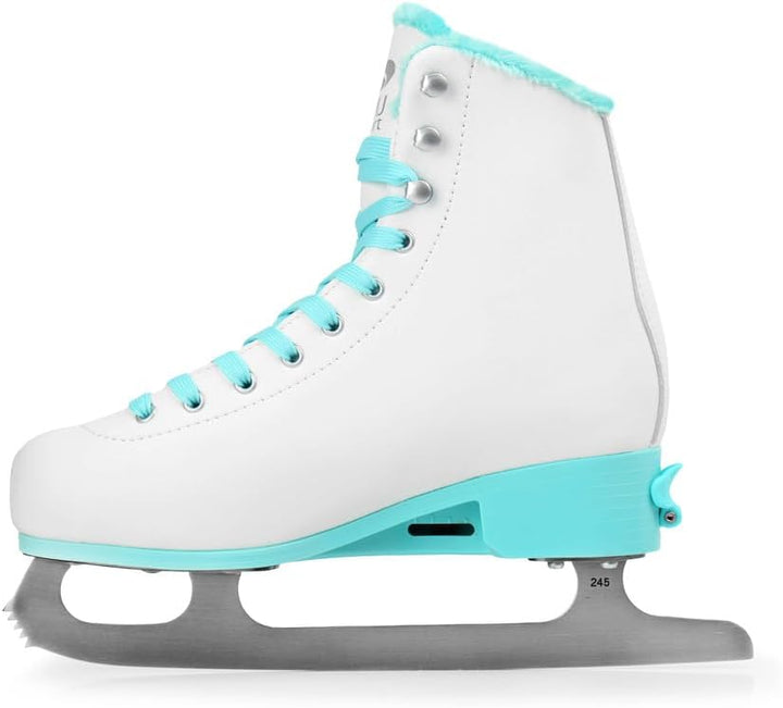 SMJ Snowbella Schlittschuhe VERSTELLBAR Damen Mädchen Eiskunstlauf Eislaufschuhe Klassische Eislauf