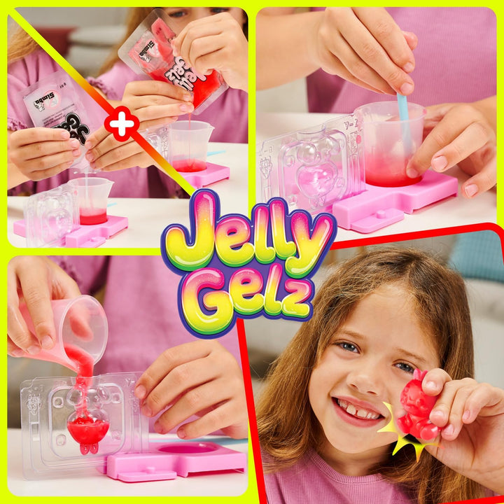 Simba Jelly Gelz Lifestyle Deluxe Set – DIY Gel Figuren Set mit 2 Stationen, Gel &amp; Formen für 7 Figu