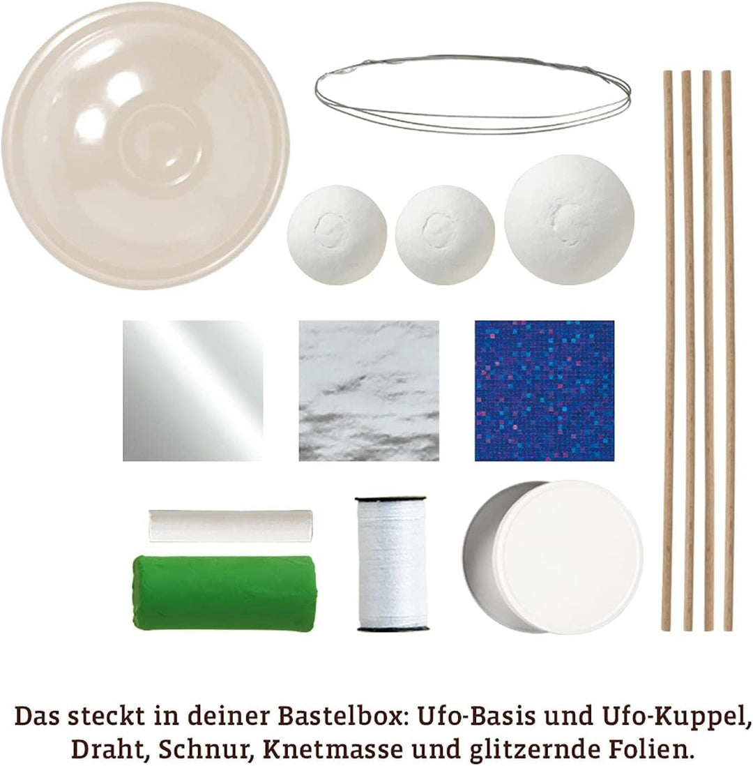 Kosmos 604127 AllesKönnerKiste UFOs basteln, DIY-Bastelset für Mädchen und Jungen ab 8 Jahren, Gesch