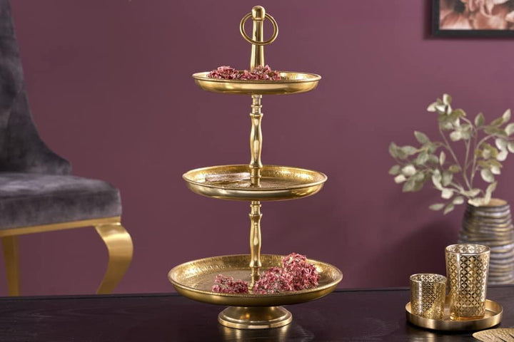 Etagere Orient - 50cm - Gold - Metall-Aluminium-Legierung Unikat 48 cm, 48 cm