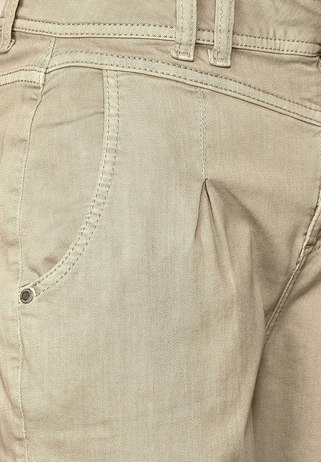 Street One Damen Cargohose 26W / 28L Smooth Sand Washed, 26W / 28L Smooth Sand Washed