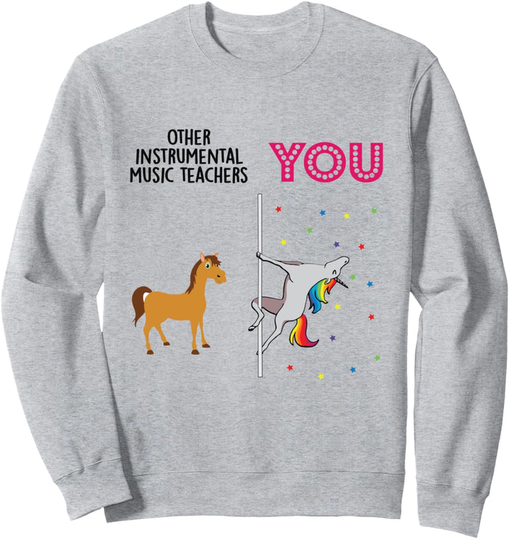 Instrumental Music Teacher Funny Unicorn Sweatshirt