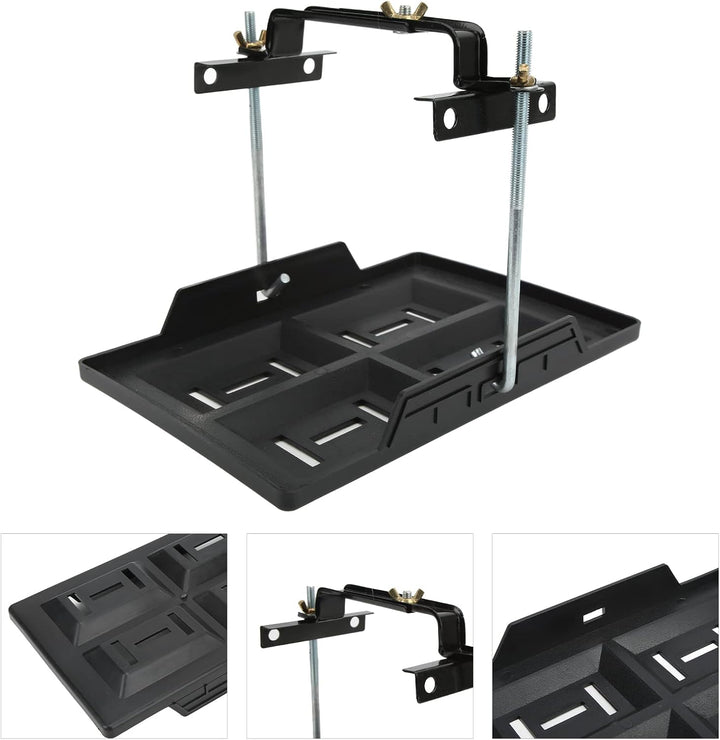 Batterieträger Auto Batteriehalter Universal Metall Batteriehalterung Verstellbar Batteriehalter Ver