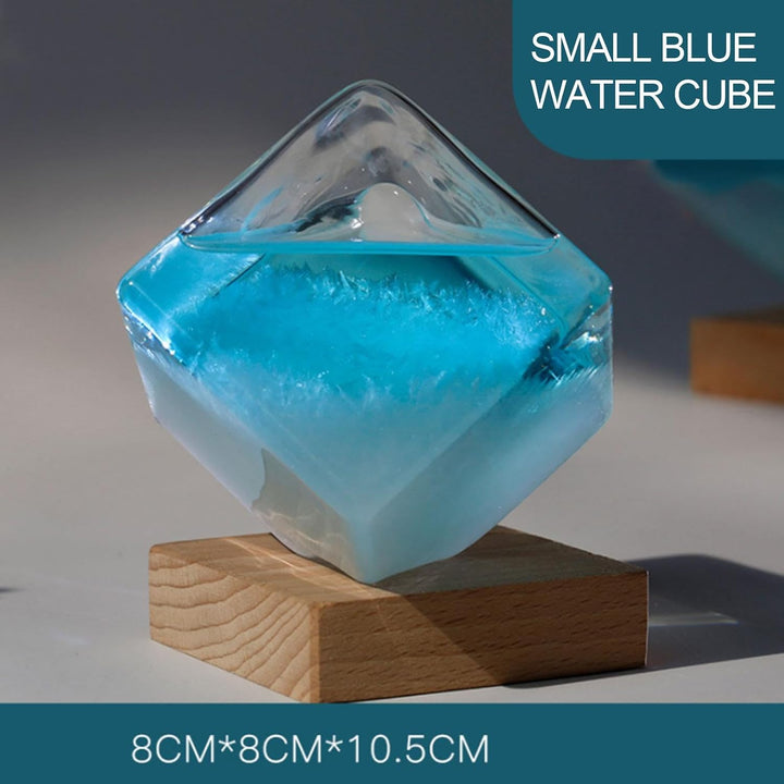 Sturm Glass Wetterstation, Sturm Glass Wettervorhersager,Sturmglas Wettervorhersageglas 8cm Wettervo