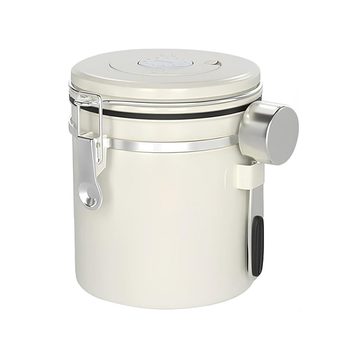 Kaffeedose Luftdicht 1,5L, Luftdichte Edelstahl Kaffeedose, Kaffeedose Luftdicht Bohnen Behälter Ede