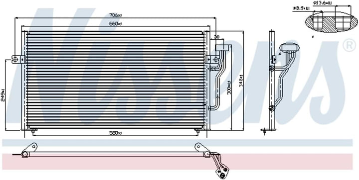 Nissens 94433 Kondensator, Klimaanlage