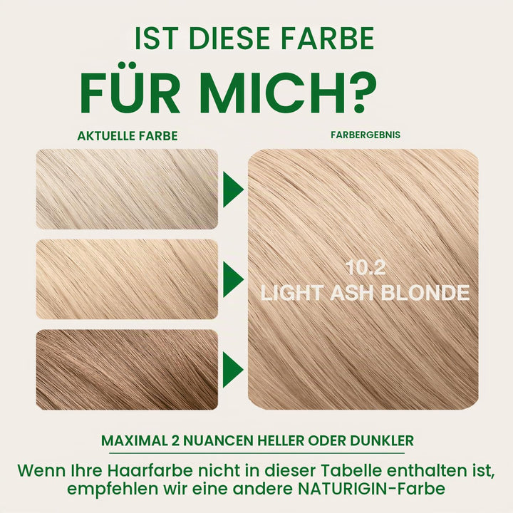 Helles Aschblond 10.2 permanente Haarfabe mit natürlichen Inhaltsstoffen - Ohne Ammoniak Lightest Bl