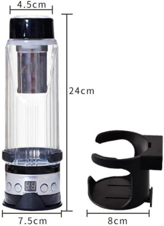 Elektrischer Wasserkocherbecher 420ml für Auto und Lkw, Schwarz