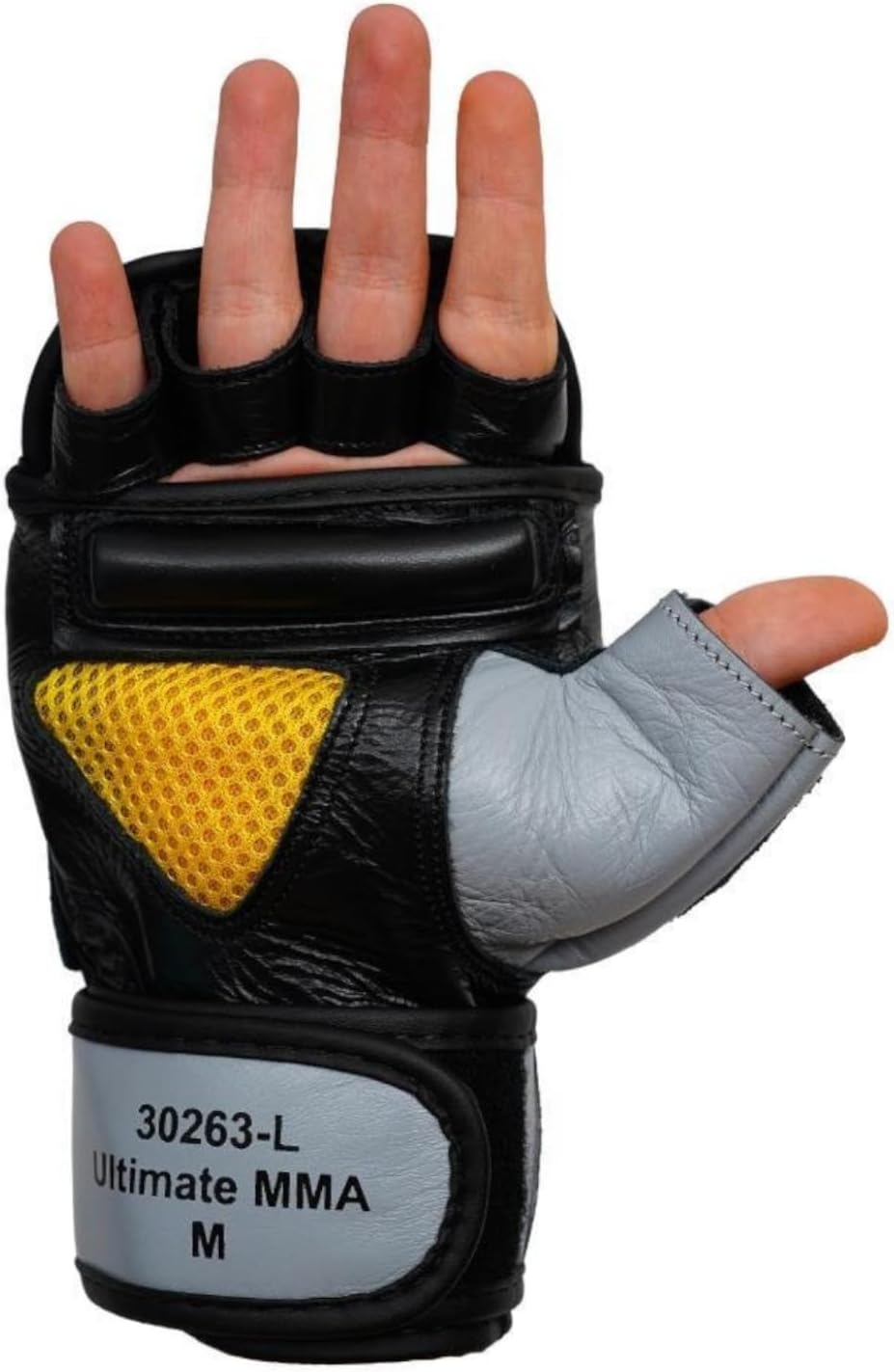 Dragon do 30263-L Ultimate MMA Handschuhe aus echtem Leder, Professionelle Grappling Freefight Hands