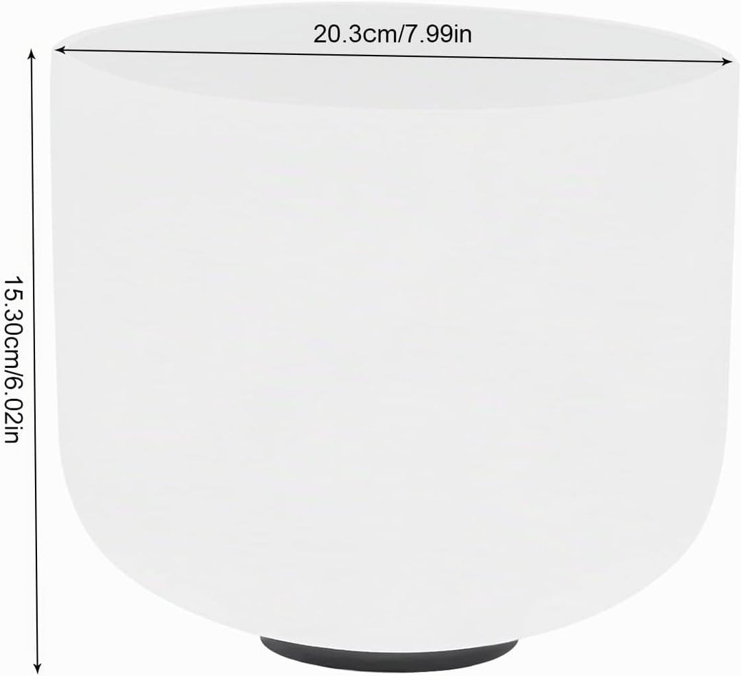 Quarzkristall Klangschale 432 Hz Perfect Pitch Kristallklangschalen 8 Zoll Klangschale Kristall für