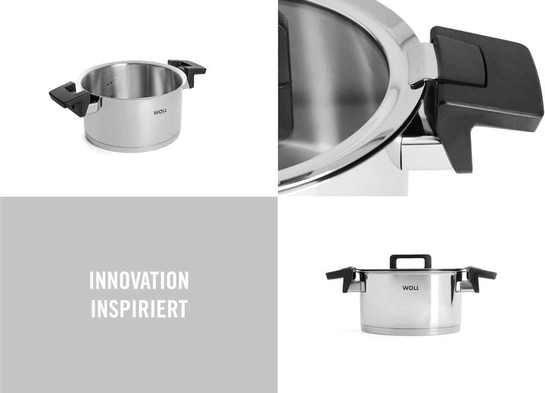 Woll Concept Kochtopf mit Deckel - Induktiv -, Ø 20 cm, 11 cm hoch, 3,4l - Geeignet für alle Herdart