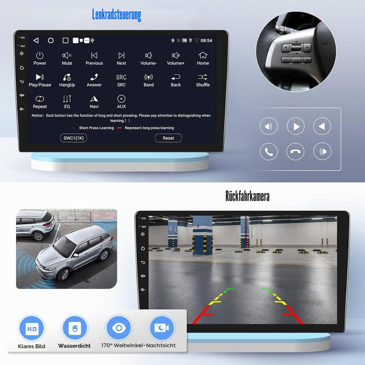 SIXTOP 2G+64G Android 13 Autoradio mit Bluetooth für BMW 1 Series E81 E82 E87 E88 2004-2012 mit Carp
