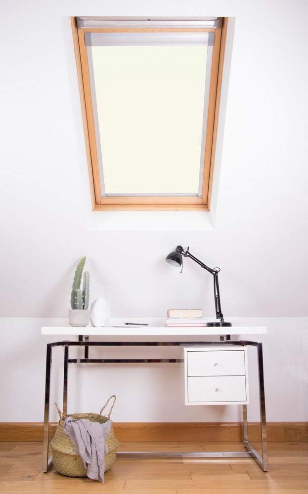 Bloc Skylight Rollo für Velux Dachfenster Blockout, weiss, MK06 MK06 Für Velux Dachfenster White, MK