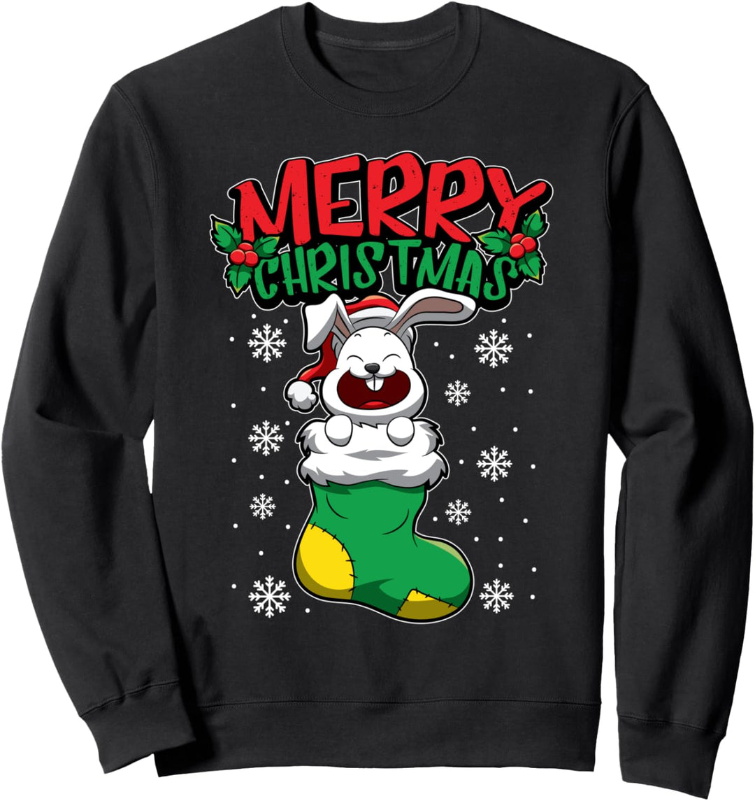 Weihnachtshase - Süsse Weihnachtstiere - Kaninchen Sweatshirt