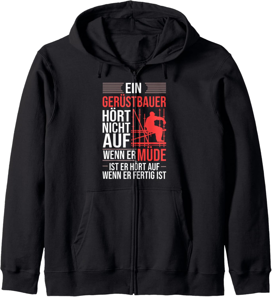Handwerker Gerüstbau Gerüstler Gerüstaufbau Gerüstbauer Kapuzenjacke