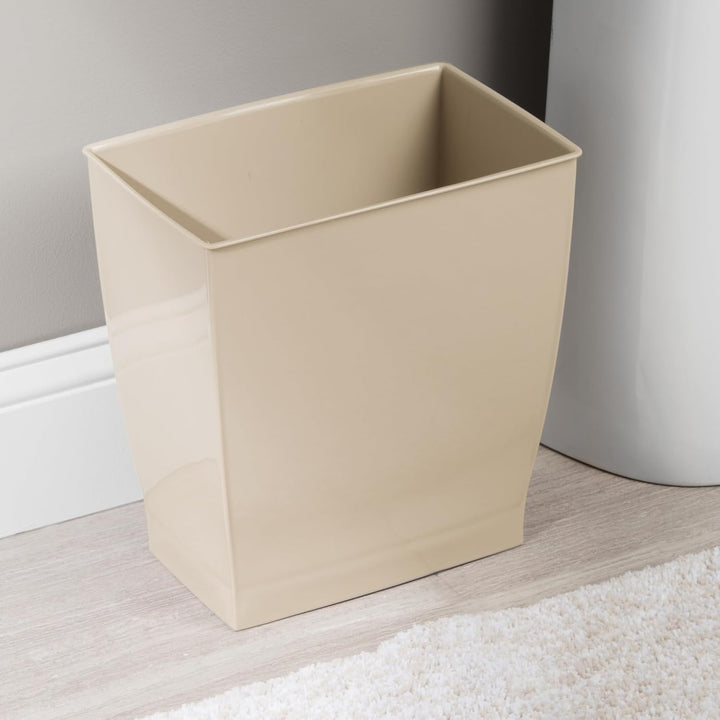 iDesign 64777EU Papierkorb Mono Rechteckiger Abfalleimer Mülleimer, 18,03 x 28,45 x 30,48 cm, taupe,