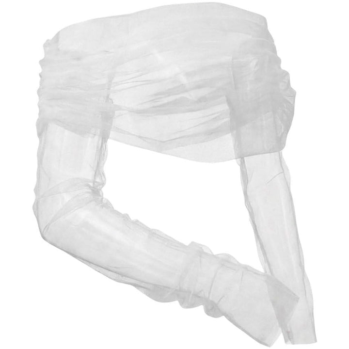 Braut-Set Aus Perlenbesetztem Tüllcape Einem Träger Und Handschuhen, Abnehmbarem Netzschal Armstulpe