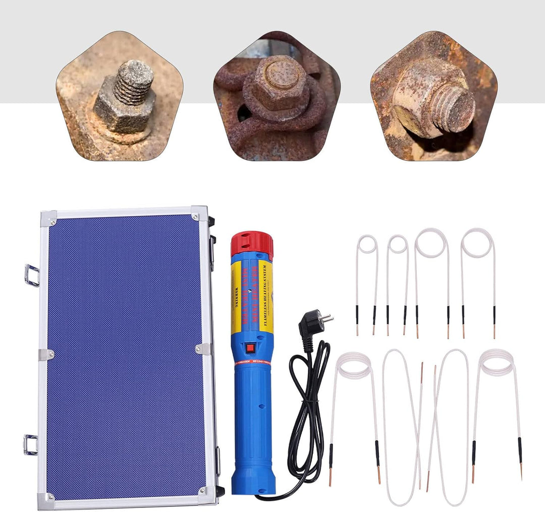 Induktionsheizgerät Magnetisches Induktionsheizer Handheld Flameless Induction Heater Set Led-Licht