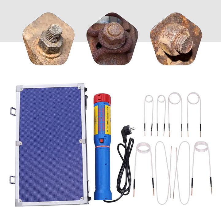 Induktionsheizgerät Magnetisches Induktionsheizer Handheld Flameless Induction Heater Set Led-Licht
