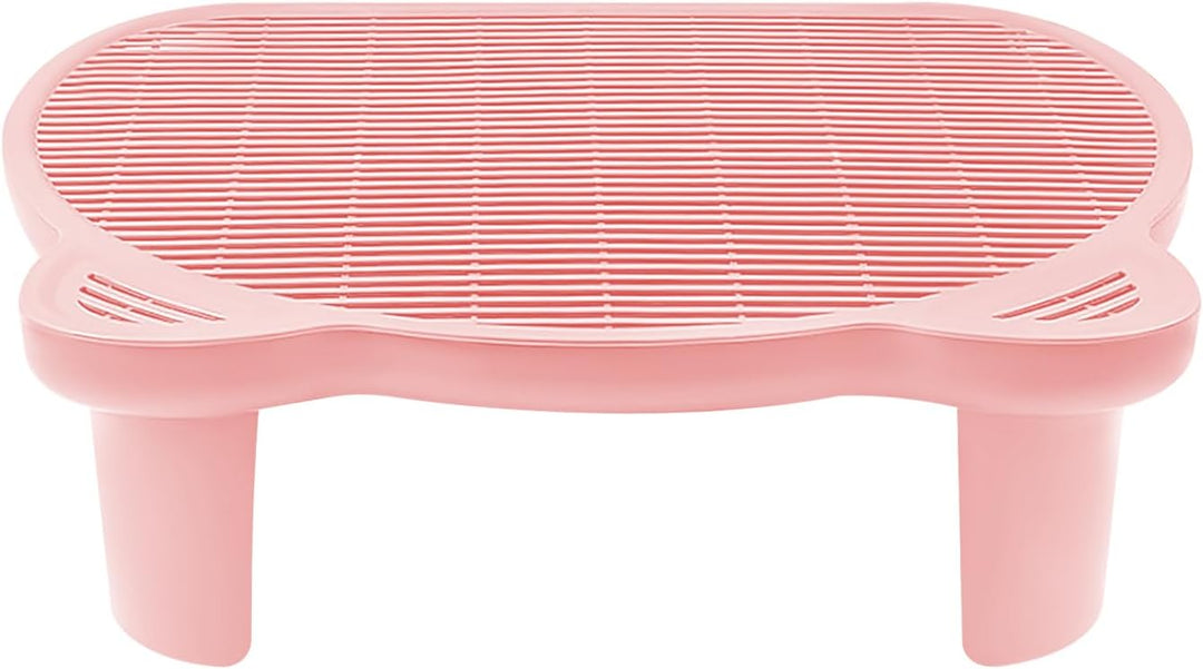 Katzentoilettenrampe mit Filterfunktion, 51 * 40.5 * 15cm, bis 15kg, Katzentreppe für Toilette mit R