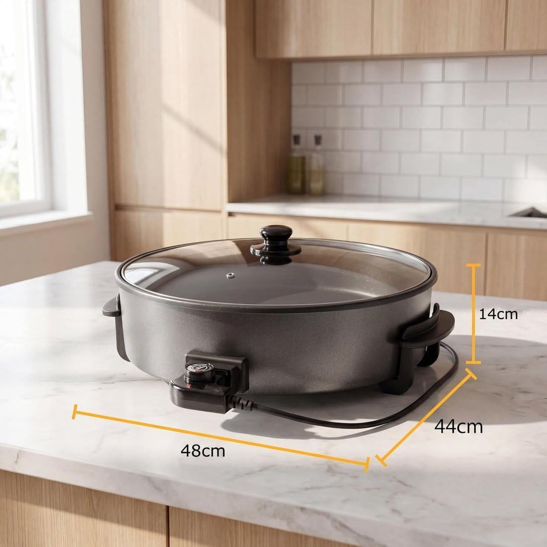 Elektropfanne 24cm 1500W Basel Premium Collection Schwarz Design