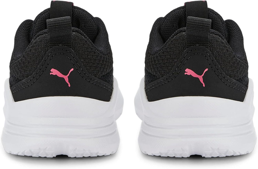 PUMA Unisex Baby Wired Run Ac Inf Sneaker 26 EU Puma Black Sunset Pink, 26 EU Puma Black Sunset Pink