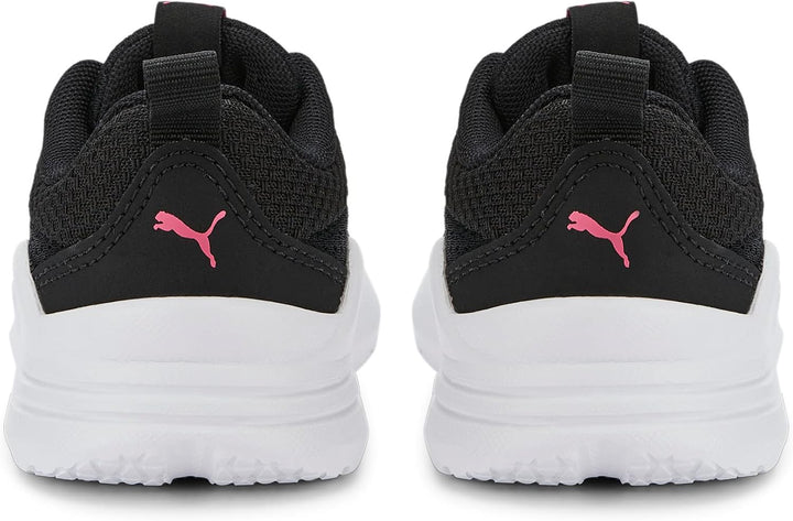 PUMA Unisex Baby Wired Run Ac Inf Sneaker 26 EU Puma Black Sunset Pink, 26 EU Puma Black Sunset Pink