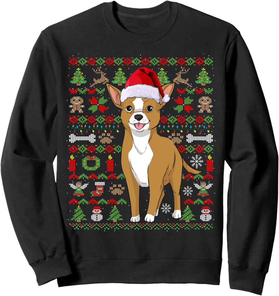 Ugly Christmas Chihuahua Weihnachten Hunde Geschenk Sweatshirt