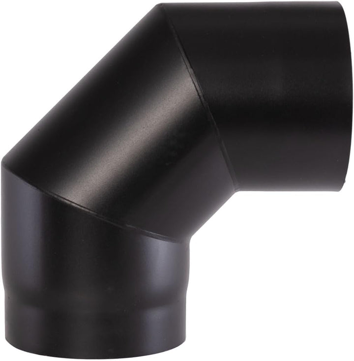 Fumio Ofenrohr Kaminrohr Rohrbogen Wandrosette Wandmuffe Ø120mm (Rohrbogen 90°), Rohrbogen 90°