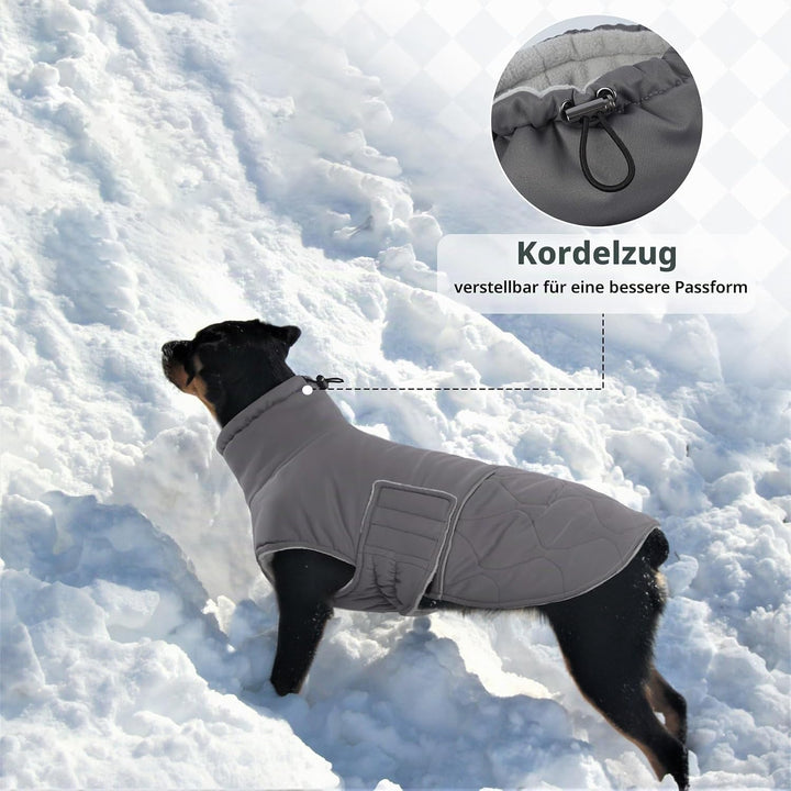 Hjumarayan Wintermantel Hund Klein, Winterjacke Geschirröffnung, Hundemantel Gefüttert Kleidung Mant
