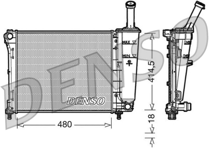 DENSO DRM09161 Kühler, Motorkühlung
