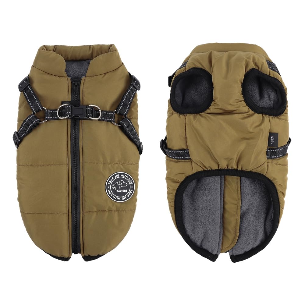 Savlot Hundejacke Winterweste Jacken Hundemantel Hundepullover Haustier Skifahren Kostüm Ärmellose B