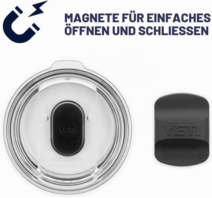 YETI Rambler Weinbecher Mit MagSlider-Deckel, Black, 10 oz (295 ml) Black - New, Black - New