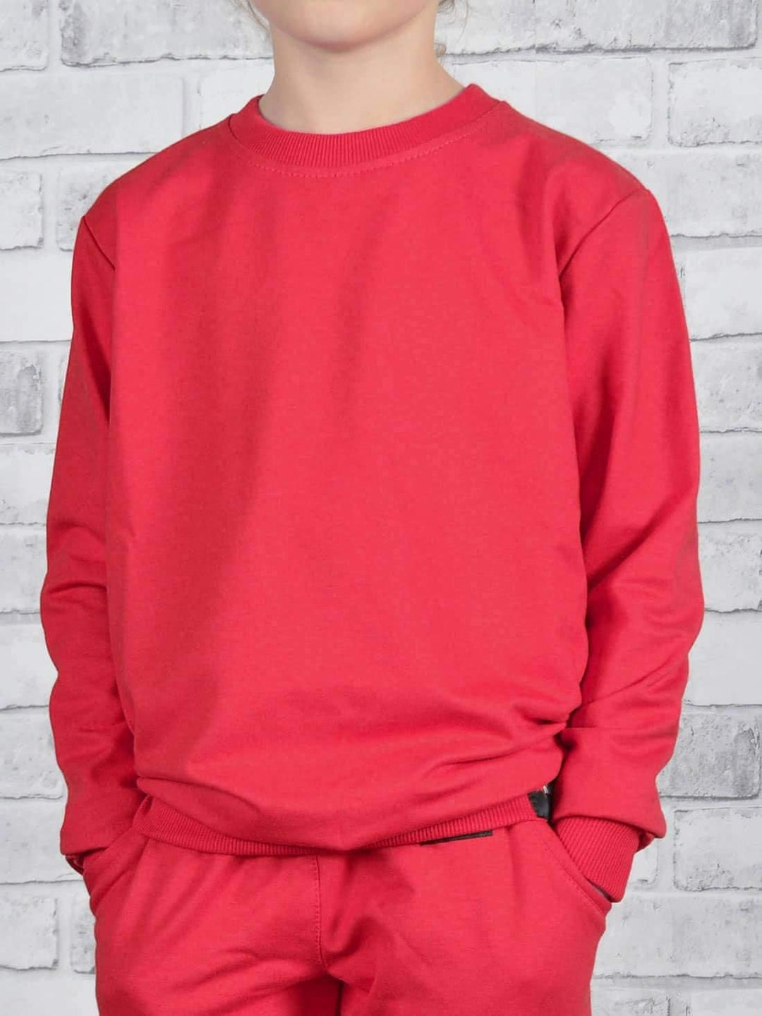 Mädchen Pullover Kinder Pulli Langarm Sweatshirt 30321 152 Rot, 152 Rot