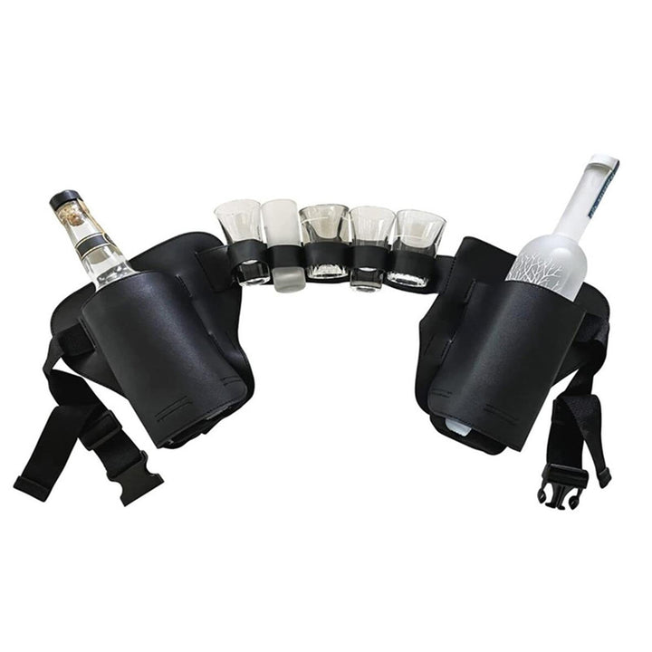 Bierdosenhalter Gürtel | Bierhalter Gürtel mit verstellbarem Hüftgurt | Bierholster, Bierflaschen-Fa