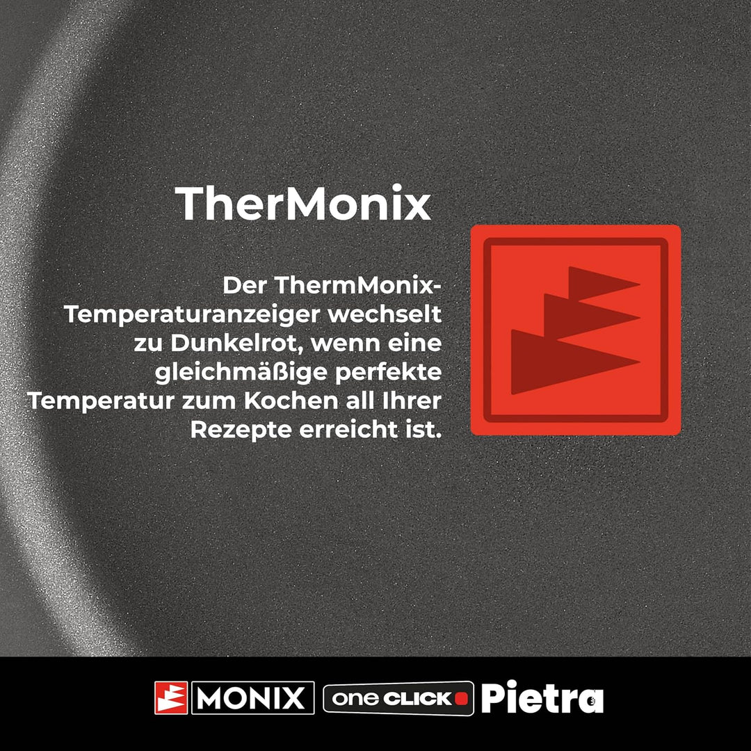 MONIX One Click Pietra | Kochgeschirrset, Geschmiedetes Aluminium