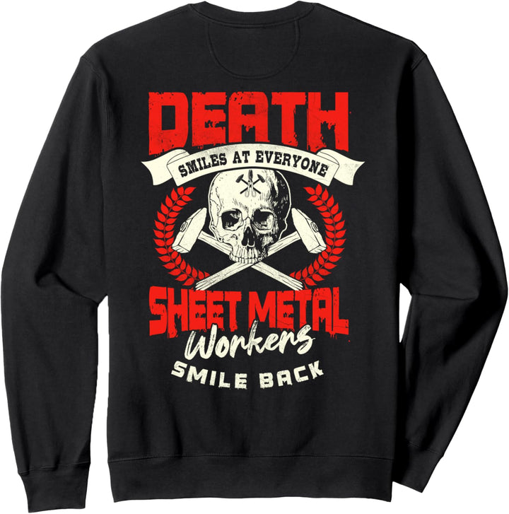 Blecharbeiter Geschenke Design auf der Rückseite des Hemdes Sweatshirt