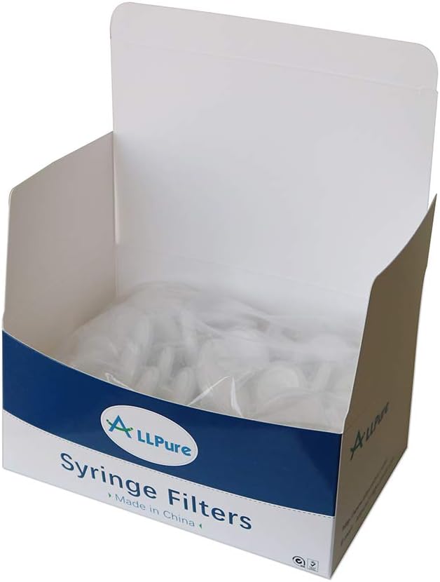 Hydrophober PTFE Spritzenfilter, 25 mm, 100 Stück, PTFE-25mm-0.45μm, PTFE-25 mm-0,45 µm., PTFE-25mm-
